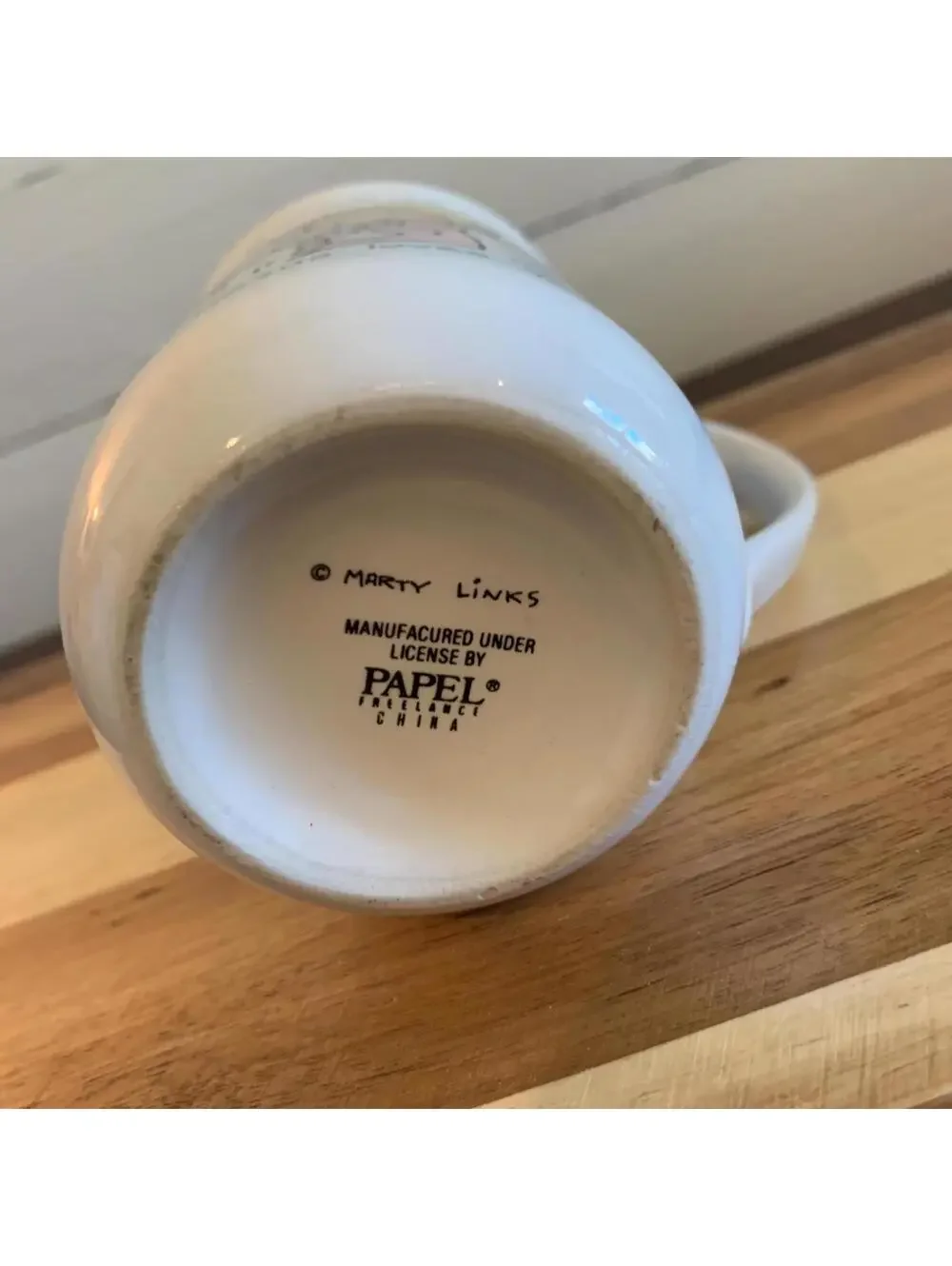 Vintage Marty Links For Papel “Jesus Loves You” Porcelain Mug